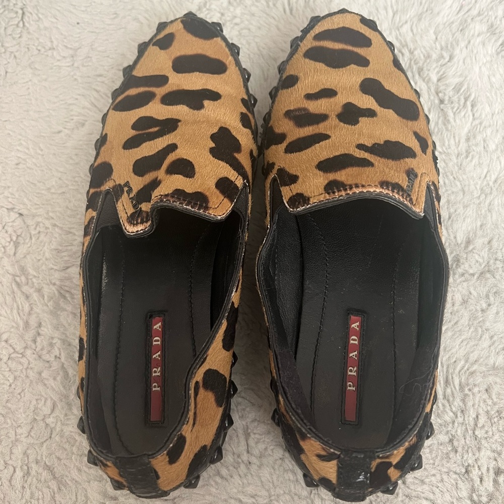 Prada Linea Rosa Calf hair sneakers